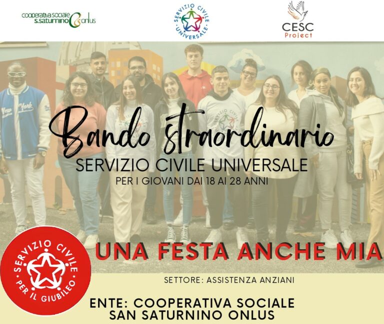 Bando Straordinario di Servizio Civile Universale