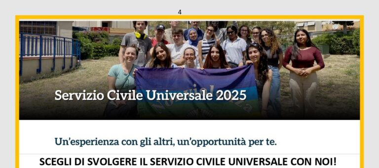 Servizio Civile Universale: scegli i Servizi della Cooperativa!